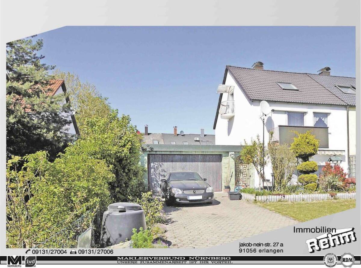Wohnhaus (REH) mit Garage u. Wintergarten – 91058 Erlangen – Bild 1 von 9