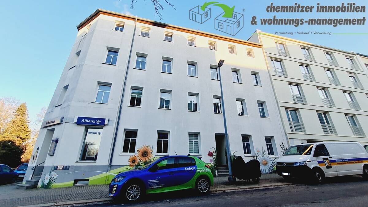 Geräumige 2-Raum-Wohnung mit Balkon, Tageslichtbad und Einbauküche im Chemnitzer Lutherviertel