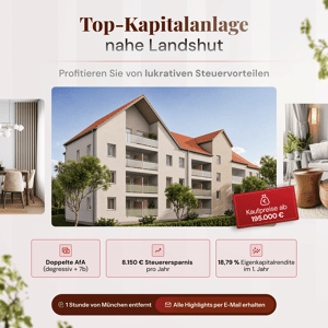 Jetzt als Kapitalanleger profitieren: KfW-40 QNG 2-Zimmer Neubauwohnungen warten auf Sie! – 84036 Landshut – Vorschaubild 4