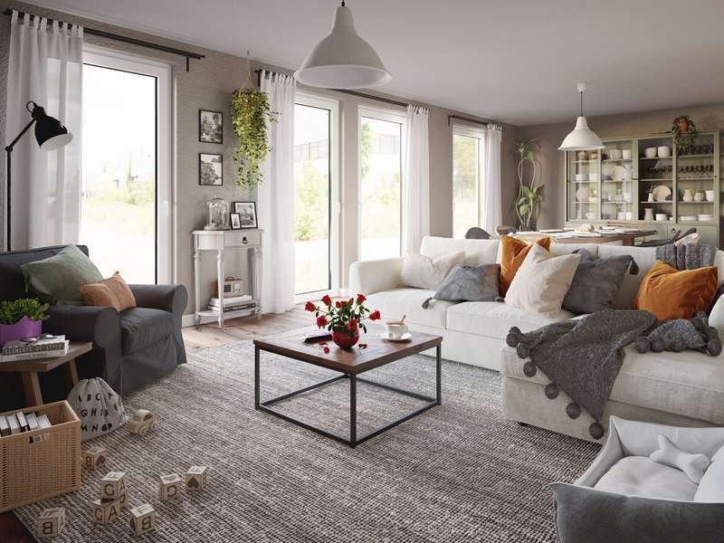massiv gebaut Stadtvilla 145, Preis inkl. Grundstück – Kleinsteinhausen – Vorschaubild 7