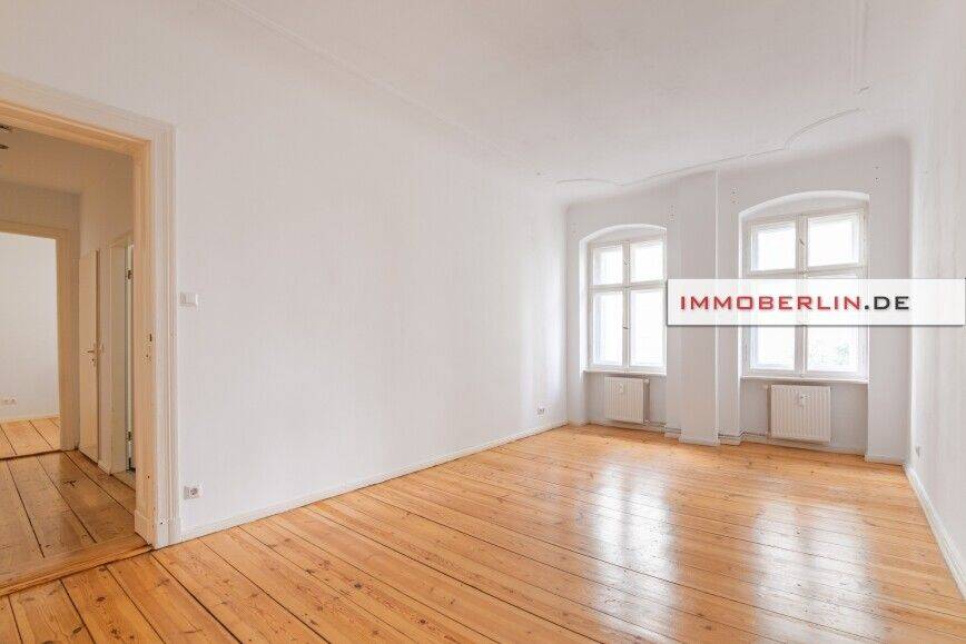 IMMOBERLIN.DE - Sehr angenehme Stuck-Altbauwohnung in ruhiger Lage