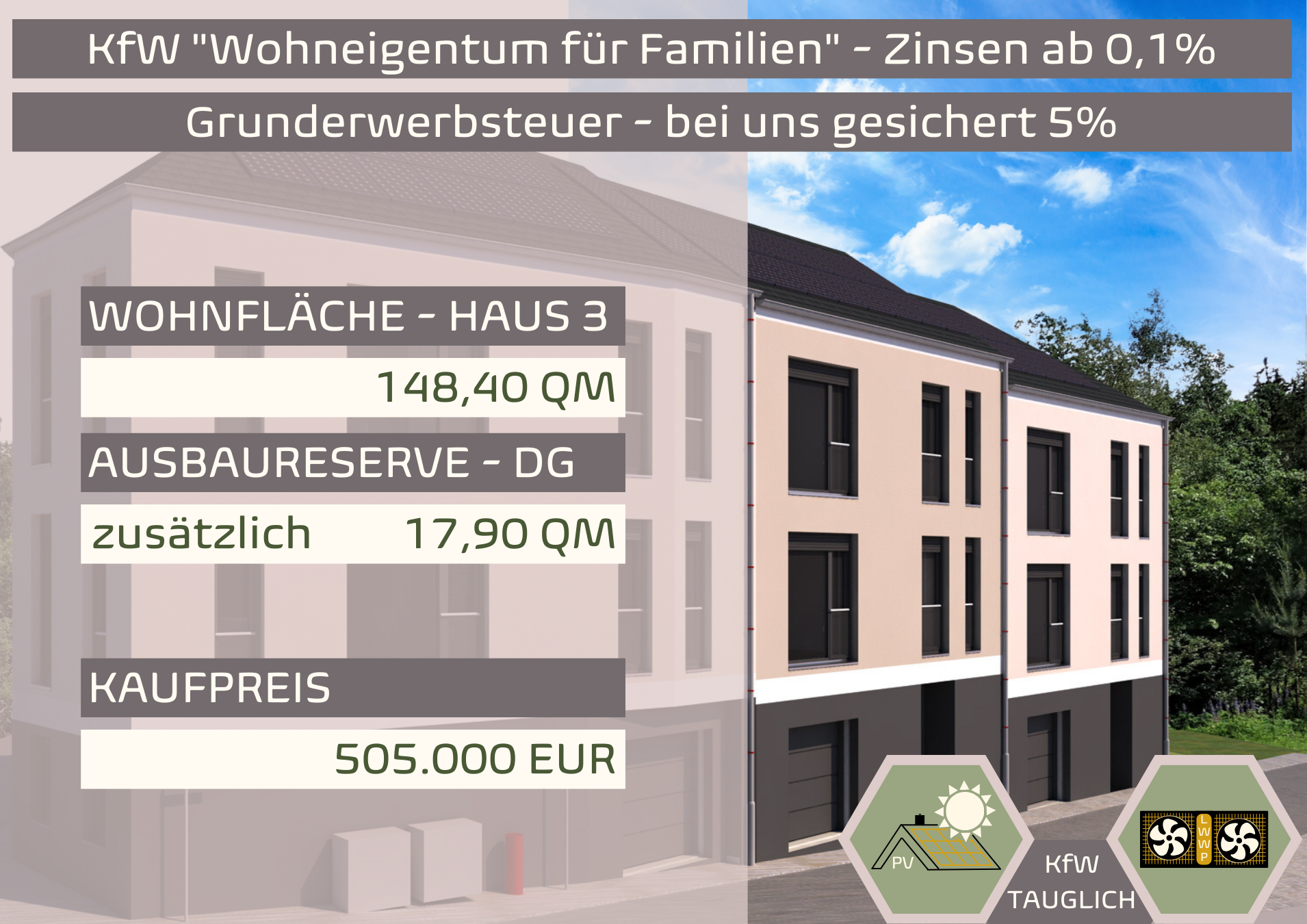 Reihenendhaus *Zentrum mit ca. 148 m² Wfl. +ca. 18 m² Reserve – Ilmenau – Bild 1 von 5