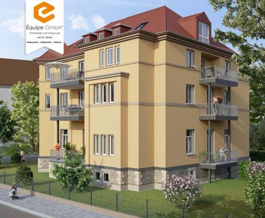 Nahe dem Elbufer wartet Ihre Traumwohnung - Erstbezug in charmante & helle 2-RW mit  Balkon im 4-Fam