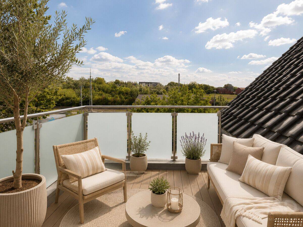 Exklusive 3-Zimmer-Wohnung mit Kamin, Balkon, Dachterrasse inklusive vermieteter Dachgeschosswohnung – Rostock – Vorschaubild 8