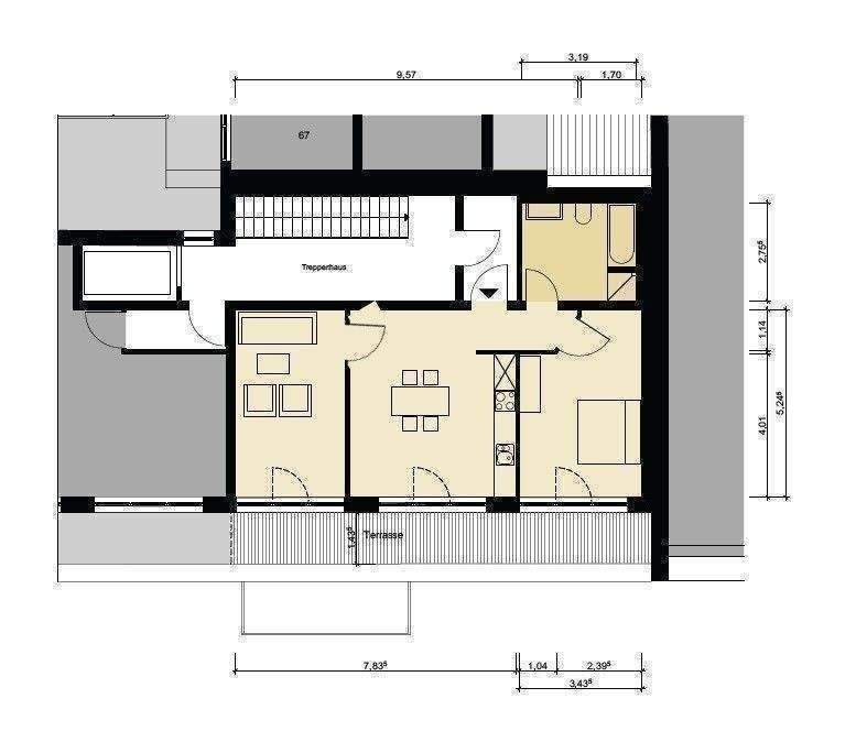 Dachgeschoß / Erstbezug / Lift / hohe Räume / große Terrasse / hohe Räume / S/O Ausrichtung – Berlin – Vorschaubild 2
