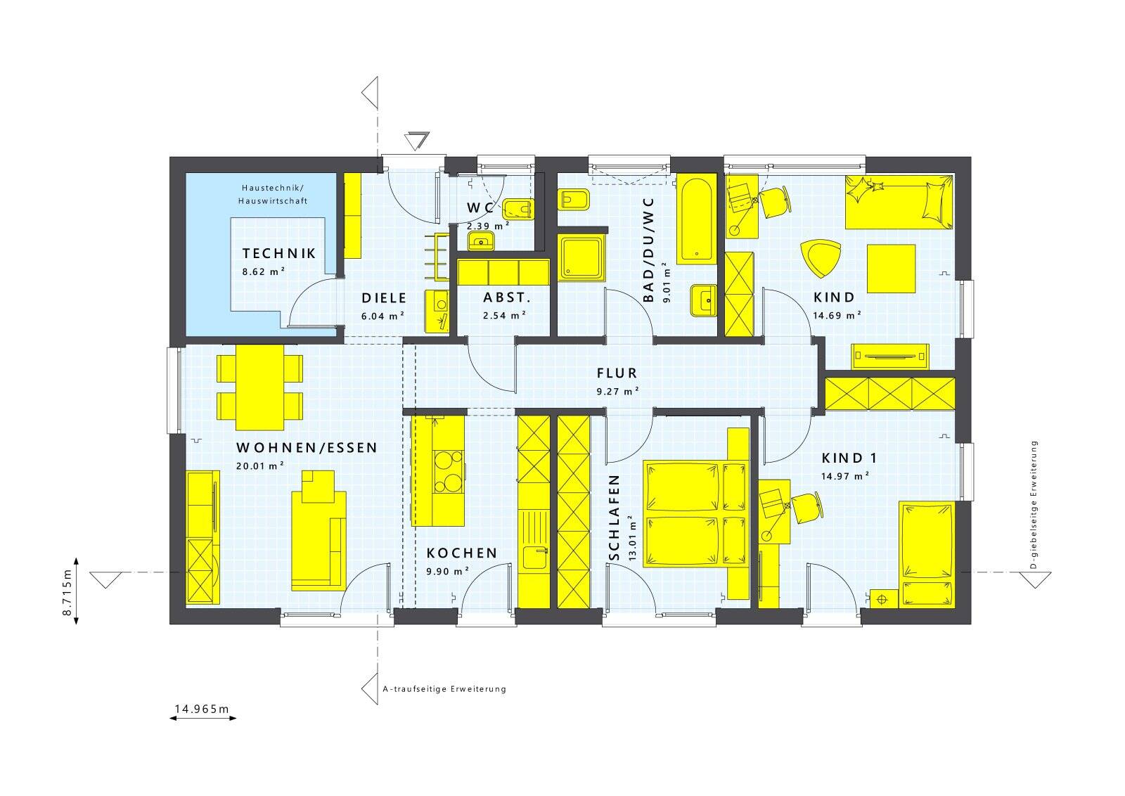 LivingHaus Bungalow nach Maß - Dein individuelles Traumhaus mit cleverem Raumkonzept und smarter Technik – Neuenhagen bei Berlin – Vorschaubild 2