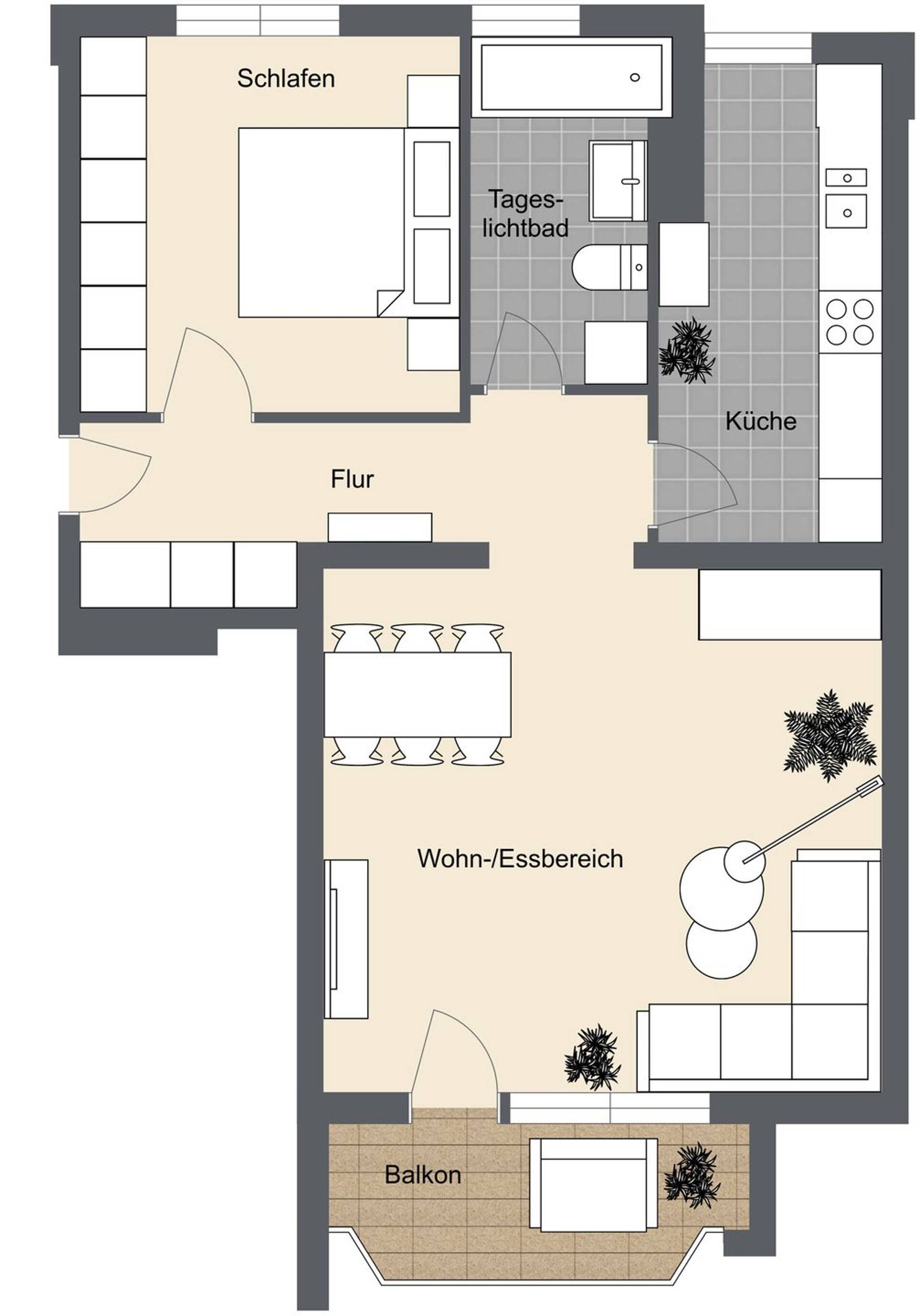 Etagenwohnung in 89073 Ulm mit 59,98 m² kaufen