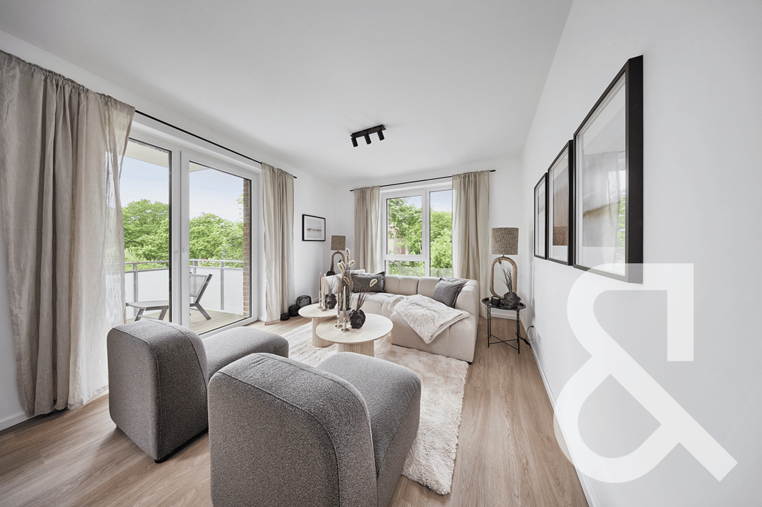 Zwischen Stadt und Grün: Neubau Eigentumswohnung mit Balkon