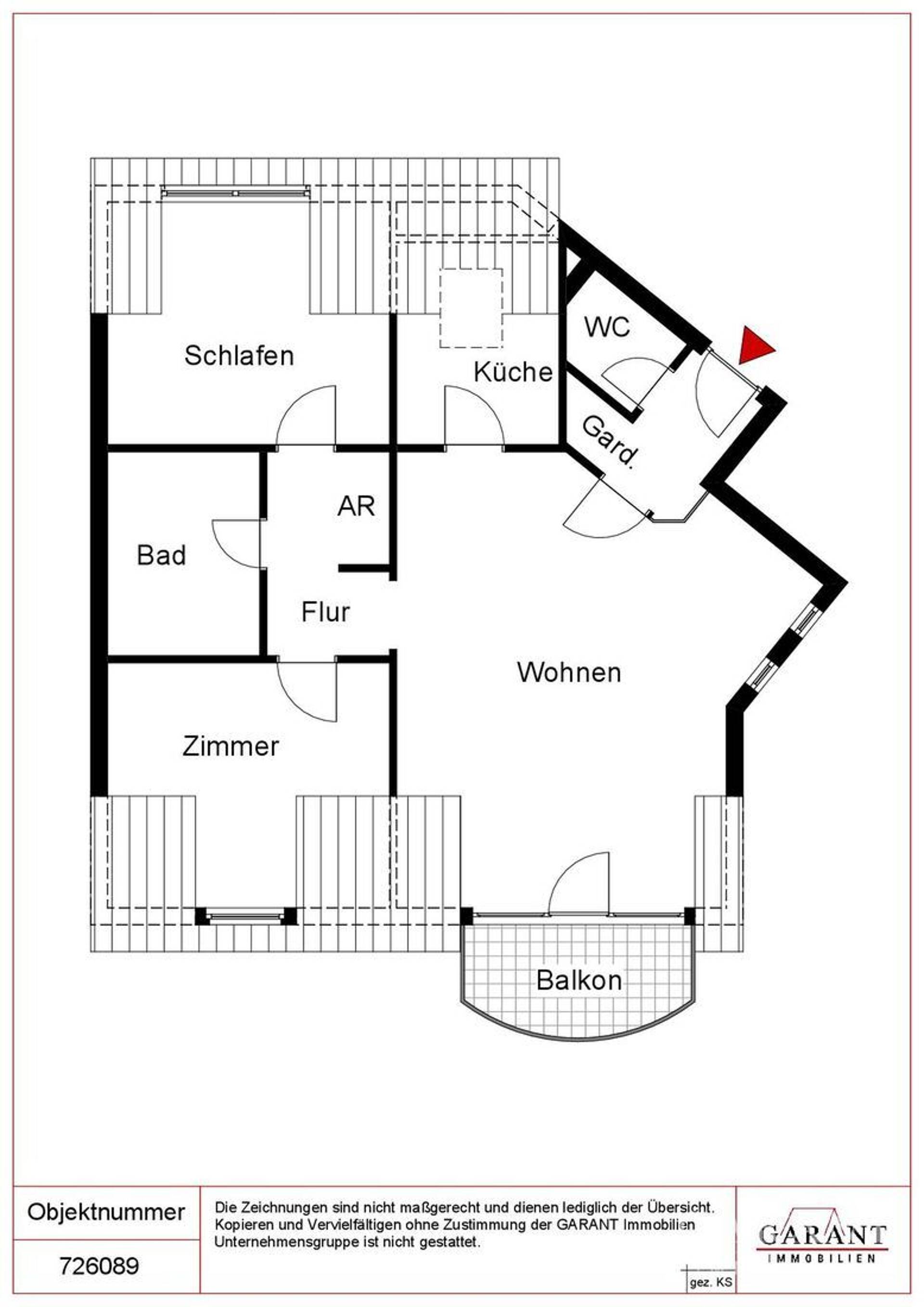 Dachgeschosswohnung in 67227 Frankenthal-(Pfalz) mit 76 m² kaufen