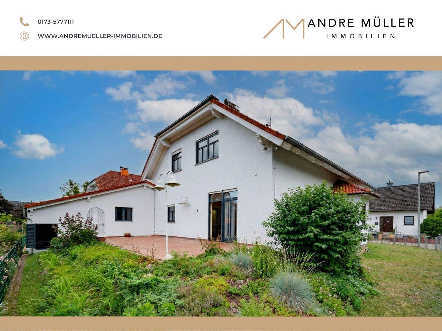 Stilvolles Wohnhaus in Grolsheim mit großzügiger Raumhöhe und Einliegeroption – Grolsheim – Bild 1 von 9