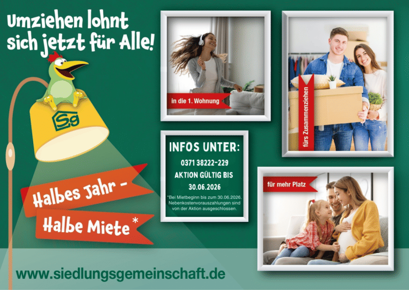 Alles im Blick! Kleine Starterwohnung mit Balkon – Chemnitz – Vorschaubild 3