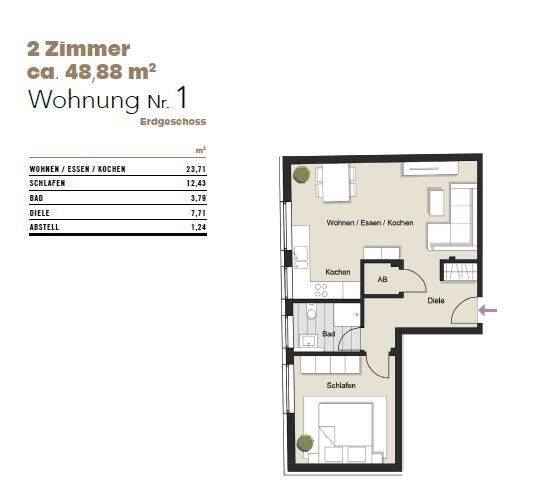 Investieren oder Eigennutzung: 2 Zimmer-Wohnung + urban und ruhig wohnen + Citylage + modernisiert! – Köln – Vorschaubild 5
