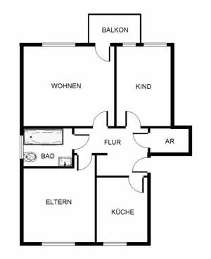 Preiswerte 3-Zimmer-Stadtwohnung – 50739 Köln – Vorschaubild 2
