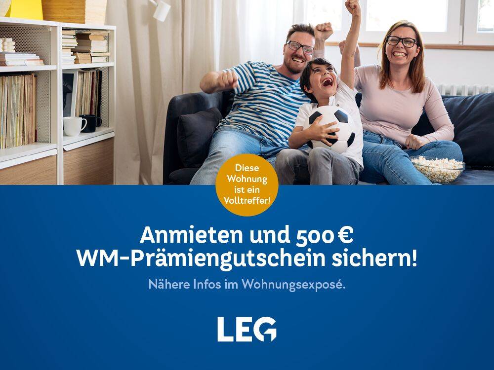 Anmieten und 500 EUR WM-Prämiengut Modernisierte3-Zimmer-Wohnung in Elberfeld - Mit neuen Badezimmer – Wuppertal – Vorschaubild 2