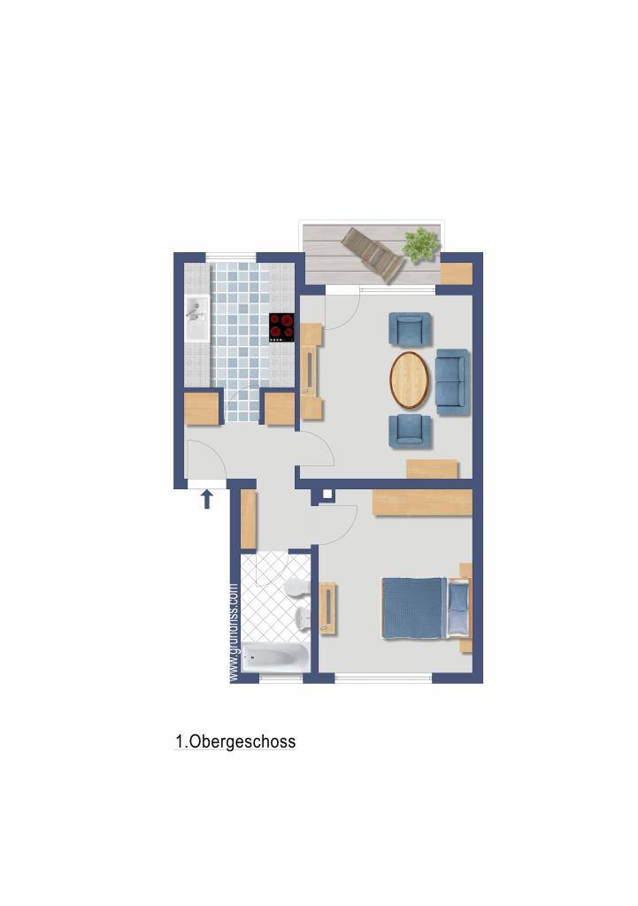 Bochum:2 Zimmer mit Balkon als Kapitalanlage in ruhiger Lage – Bochum – Vorschaubild 5