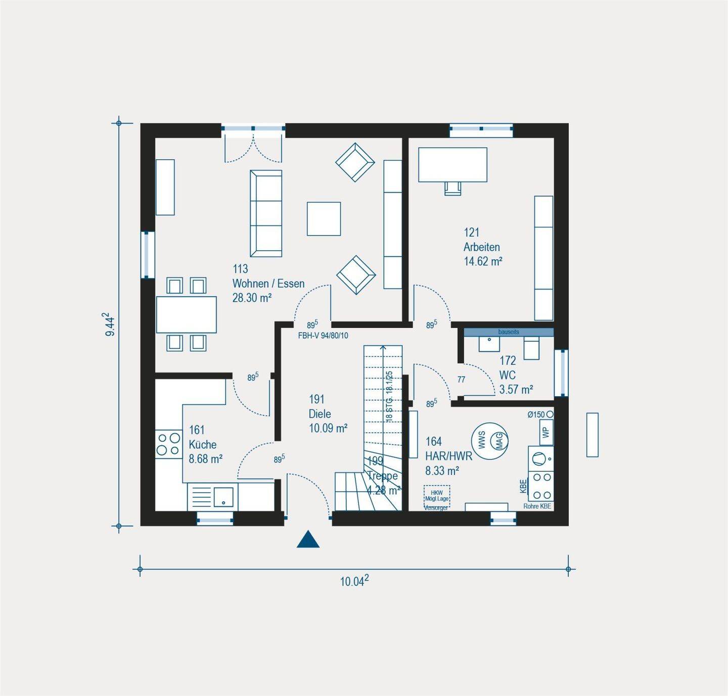 Individuell geplantes Einfamilienhaus in Hünfeld - Flexibilität trifft Nachhaltigkeit im modernen Ausbauhaus – Hünfeld – Vorschaubild 8