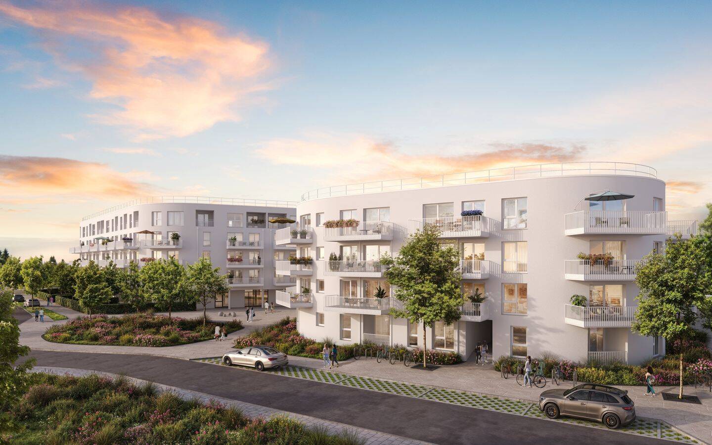 2-Zimmer-Wohnung mit 54,69 m² in VIVA MITTE - durchdacht für Homeoffice und Freizeit | 2. OG