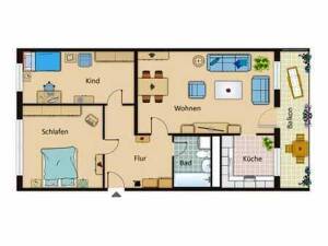 20311 HomeCompany Dresden Möbliert/Furnished 3-Zimmer Wohnung mit Balkon in Dresden-Strehlen max. 4 Personen – 1219 Dresden – Vorschaubild 4