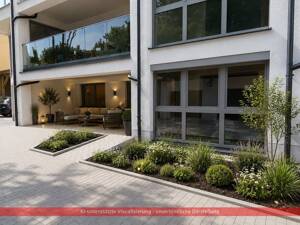Erstbezug: Barrierefreie 3-Zimmer-Souterrain-Wohnung mit eigenem Hauseingang und Stellplatz