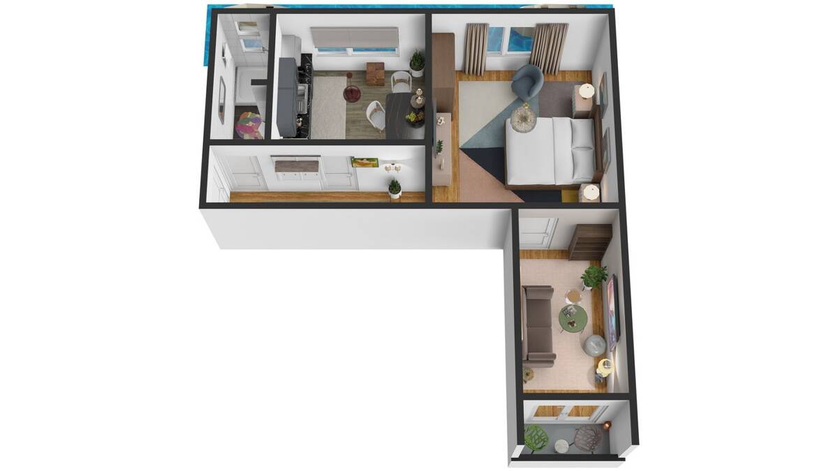 Helle 2-Zimmer-Wohnung mit Balkon • Erstbezug nach Modernisierung • citynah am Südkanal – 20537 Hamburg – Bild 1 von 9