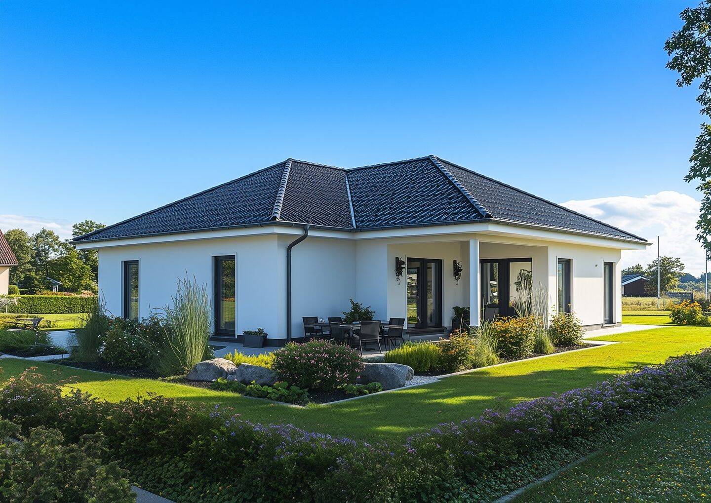 Ebenerdiges Wohnkonzept in Elbnähe: Neubau Bungalow in Neu Gülze