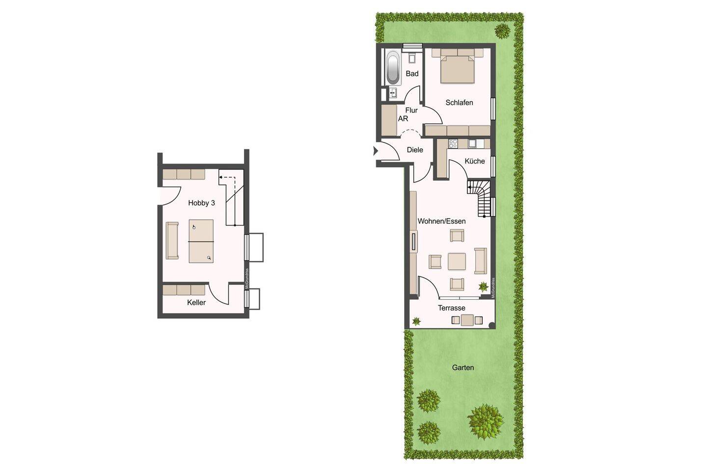 Familienwohnung mit Terrasse + mietfrei ab September – Dresden – Vorschaubild 3