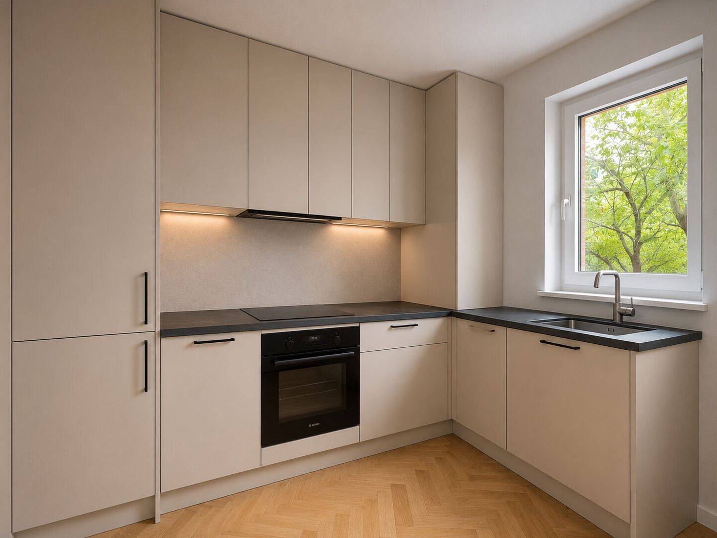 Bezugsfertig, sanierte 1-Zimmer-Wohnung mit Balkon & hochwertiger Ausstattung in Schwabing – München – Vorschaubild 5