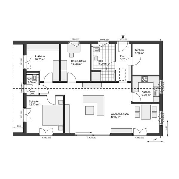 Bungalow in 58456 Witten mit 110 m² kaufen