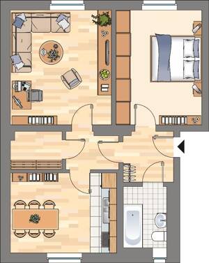 2-Zimmer-Wohnung in Dortmund Kirchlinde – 44379 Dortmund – Vorschaubild 2
