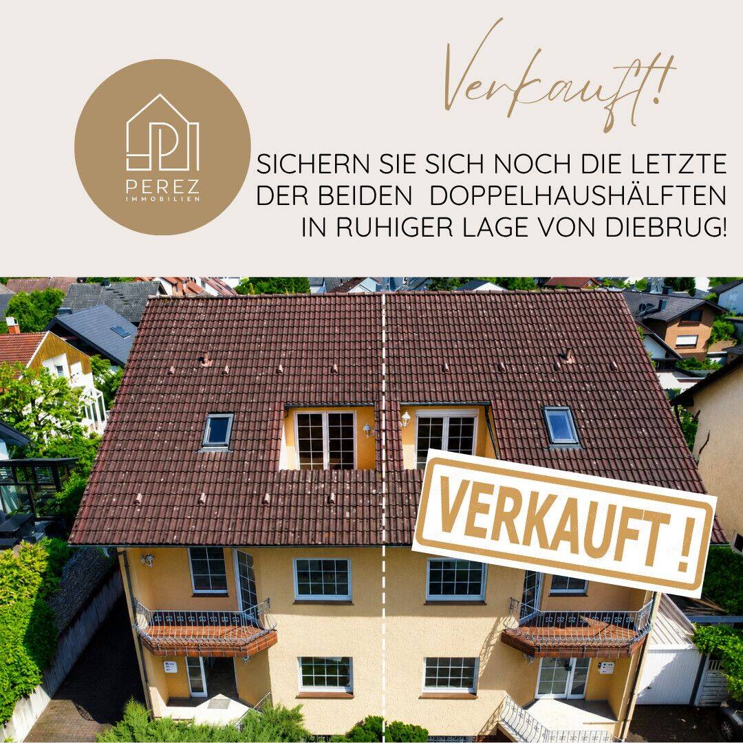 Schön geschnittene Doppelhaushälfte mit Einliegerwohnung in begehrter Lage von Dieburg