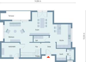 Haus mit Flachdach im Bauhausstil und mit Balkon ! Preis mit einem Grundstück berechnet ! – 12623 Berlin – Vorschaubild 2
