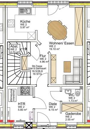 Geplantes Neubauvorhaben - Mittelreihenhaus mit Gartenanteil – 22523 Hamburg – Vorschaubild 4