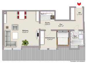 Vermietete 2-Zimmerwohnung in München-Sendling – 81373 München – Vorschaubild 2