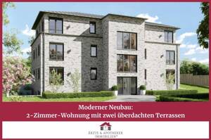 Moderner Neubau: 2-Zimmer-Wohnung mit zwei überdachten Terrassen – 22395 Hamburg – Vorschaubild 1