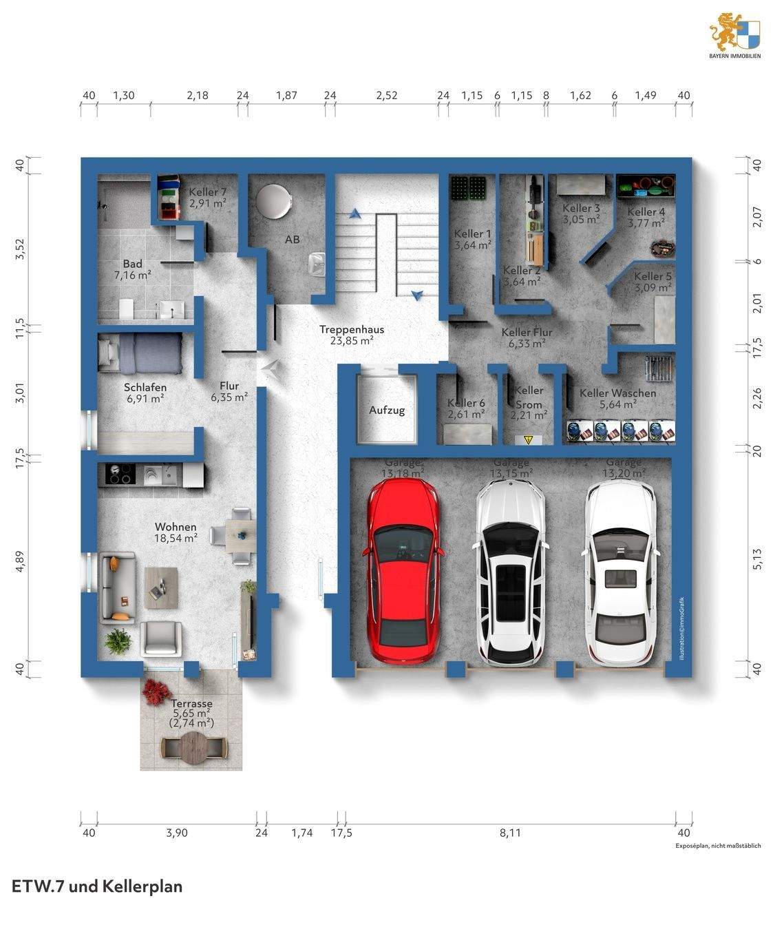 Exklusives Neubauprojekt mit Zukunft – Terrassenwohnung - Wohnungen & Studentenapartments vereint – Aufzug vom Studio bis ins Keller – Erlangen – Vorschaubild 5