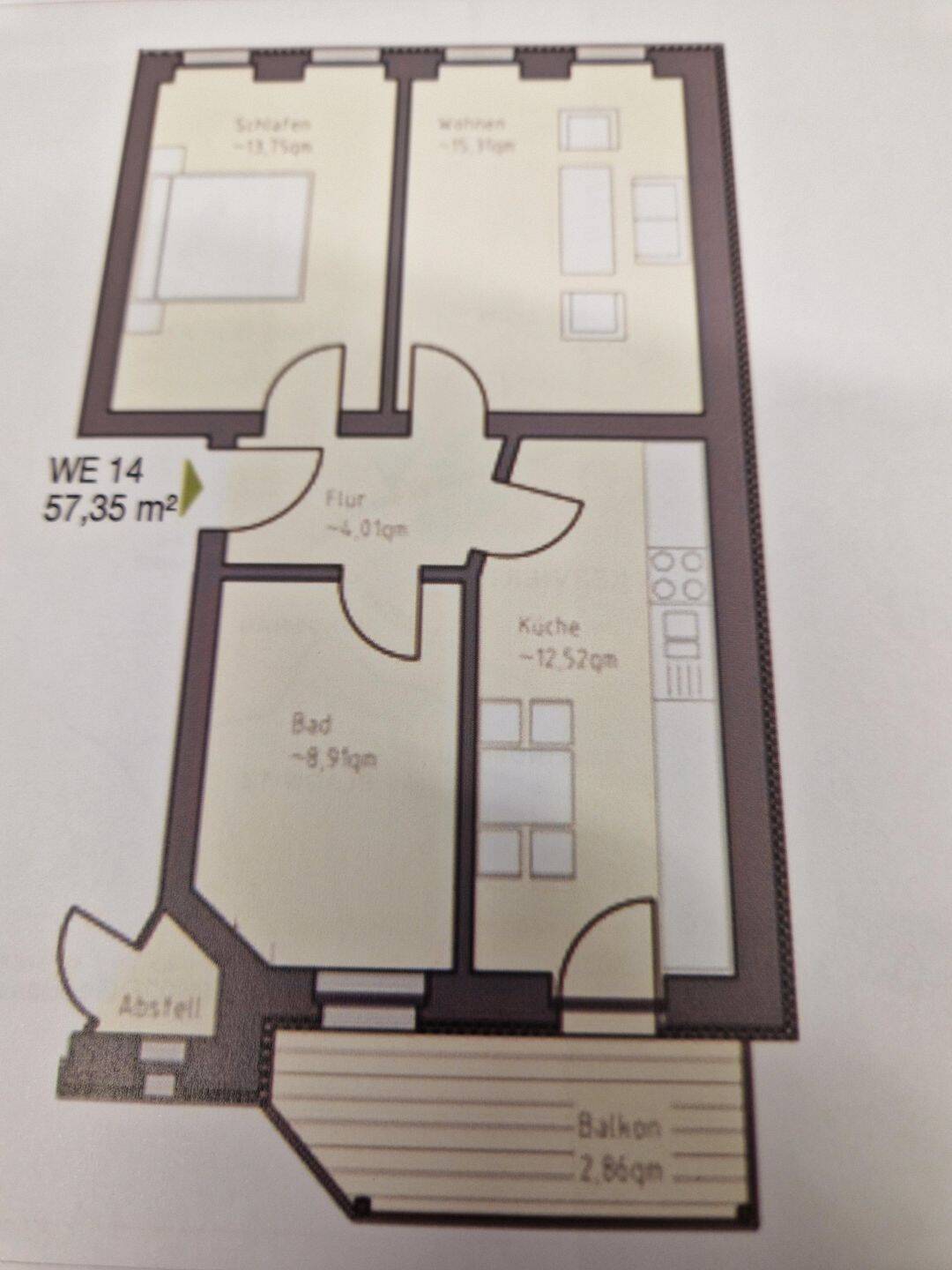 hochwertig sanierte Wohnung als Kapitalanlage – Leipzig – Vorschaubild 4