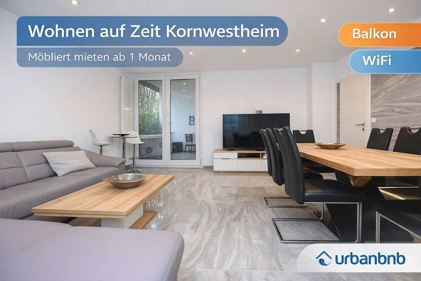 Möbliertes Wohnen auf Zeit in Kornwestheim ab 1 Monat