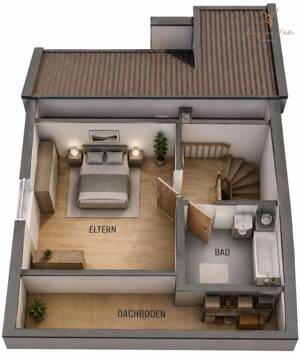 Maisonette-Wohnung mit eigenem Hauseingang und Fernblick in Würzburg-Unterdürrbach + eigener Garten – 97080 Würzburg – Vorschaubild 6