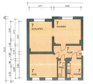 Zentral gelegen & langfristig attraktiv: 3-Zimmer-Wohnung im 2. OG als Kapitalanlage! – 23566 Lübeck – Vorschaubild 2