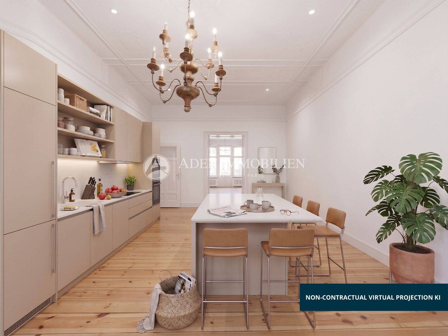 Stuck, Dielen & Flügeltüren: Altbau-Juwel in begehrter Seitenstraße am KuDamm! – Berlin – Vorschaubild 9
