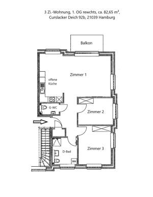3 Zi-Wohnung Curslacker Deich 92b in 21039 Hamburg - Ein Angebot von IVD-HAUSVERWALTUNG GERD VON DER HEIDE Immobilien GmbH – 21039 Hamburg – Vorschaubild 4