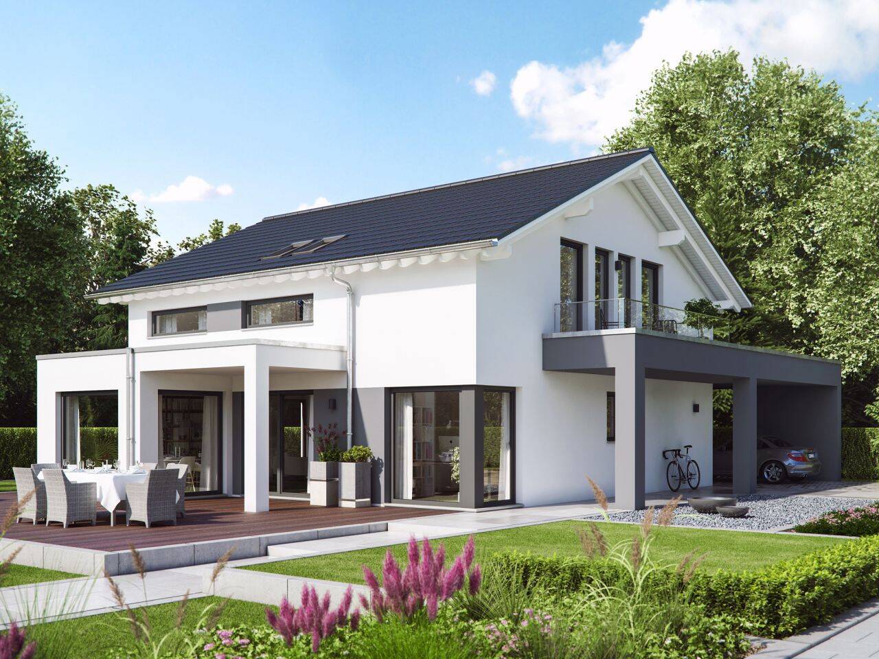 Einfach mal die Seele baumeln lassen im Neubau mit Wow Effekt und Platz für alle-von Bien Zenker inkl. Baugrundstück – Roth – Vorschaubild 2