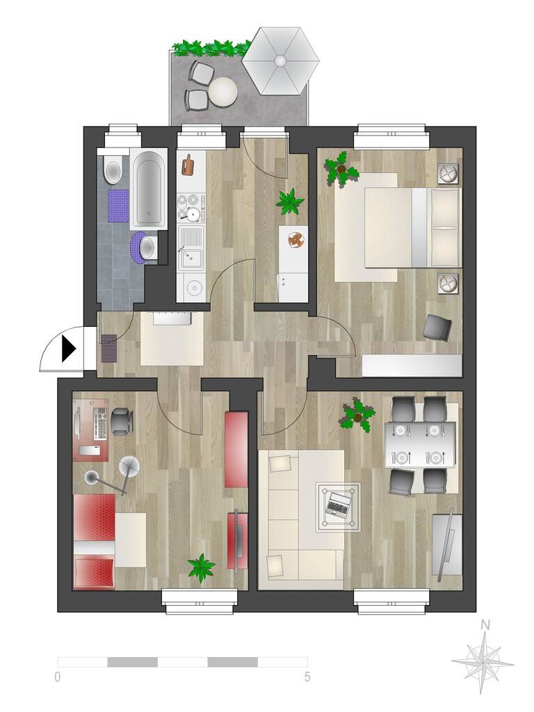 Schicke 3-Zimmer-Wohnung auf dem Kaßberg – Chemnitz – Vorschaubild 8