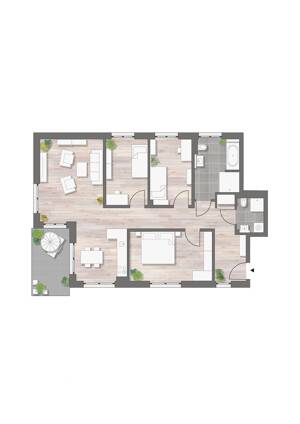 Ihre neue Familienwohnung im Erstbezug mit Terrasse. – 1127 Dresden – Vorschaubild 2