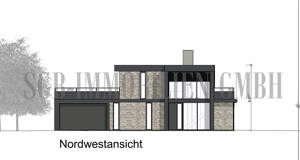 Bremen-Borgfeld: Neubau-Villa in Traumlage mit ca. 843 m² Grundstück und Doppelgarage - Erstbezug – 28357 Bremen – Vorschaubild 4
