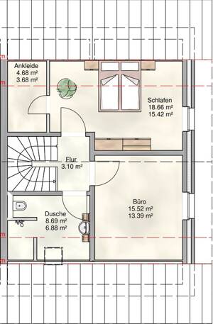 Neubau-Doppelhaushälfte mit 165 m² | 6 Zimmer | 2 Bäder | Garten | Kühlung | Smart Home – 4207 Leipzig – Vorschaubild 4