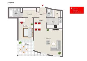 Helle 2-Zimmer-EG-Wohnung mit Balkon in Bad Säckingen - altersgerecht, idyllisch und gepflegt – 79713 Bad Säckingen – Vorschaubild 4