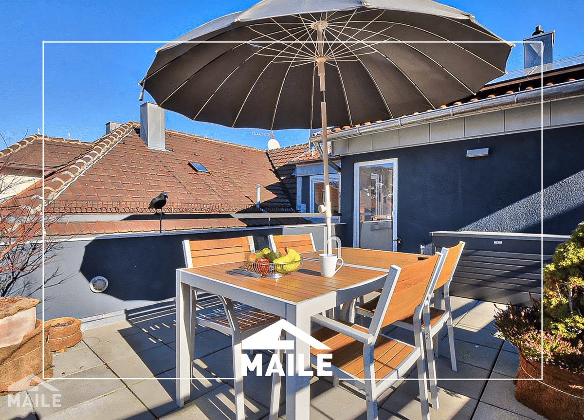 Neuwertige Maisonette-Wohnung mit großer Dachterrasse in unmittelbarer Nähe des Marienplatzes! – 70199 Stuttgart – Bild 1 von 9
