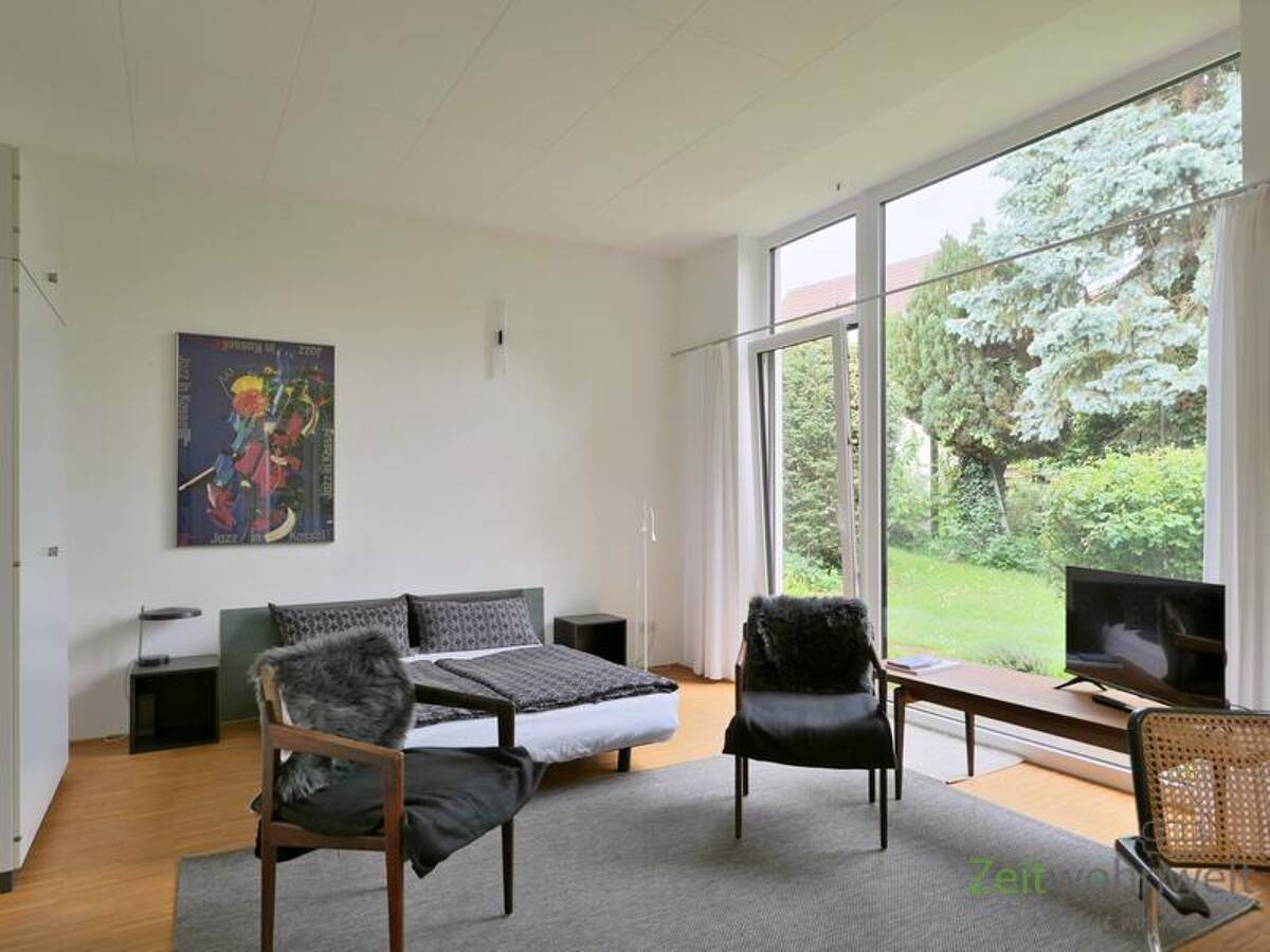 (EF1279_M) Kassel-Stadt: Niederzwehren, möbliertes Apartment in absolut ruhiger Lage und phantastischem Gartenausblick – 34134 Kassel – Bild 1 von 6