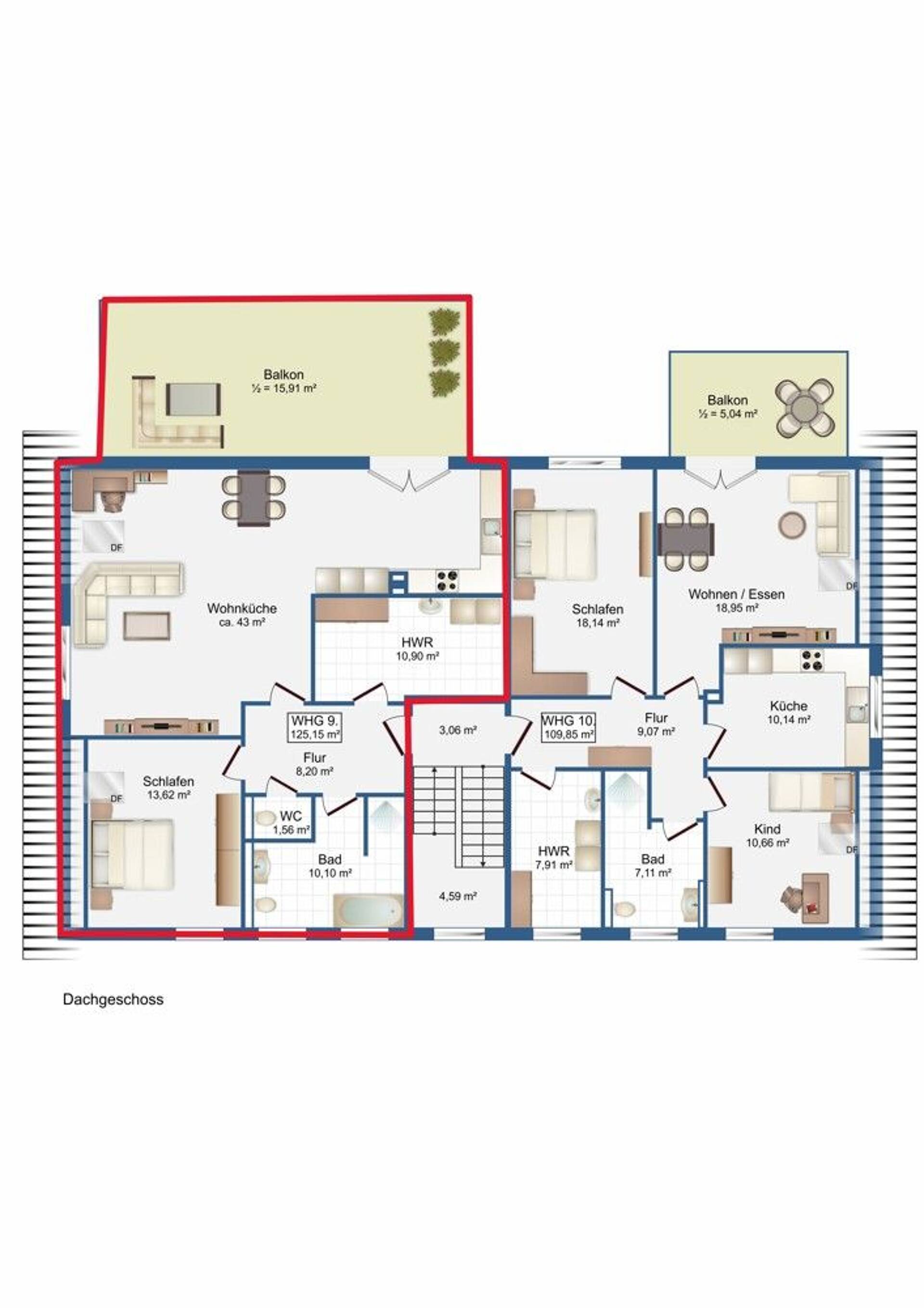 Dachgeschosswohnung in 49610 Quakenbrück mit 100 m² kaufen
